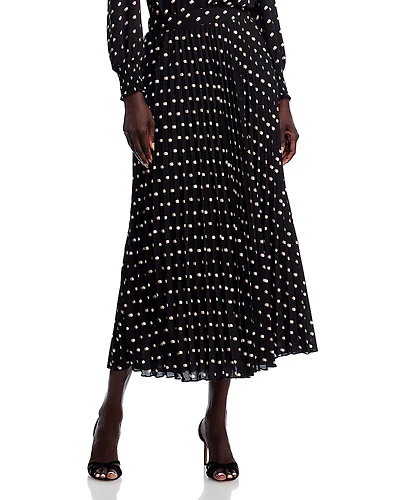 T Tahari Pleated Maxi Skirt