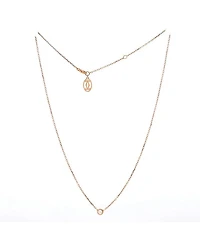 Small Cartier D'Amour Pendant Necklace 18K Rose Gold with Diamond