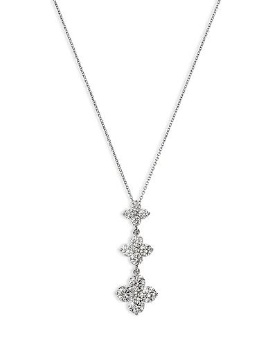 Bloomingdale's Fine Collection Diamond Triple Tier Pendant Necklace