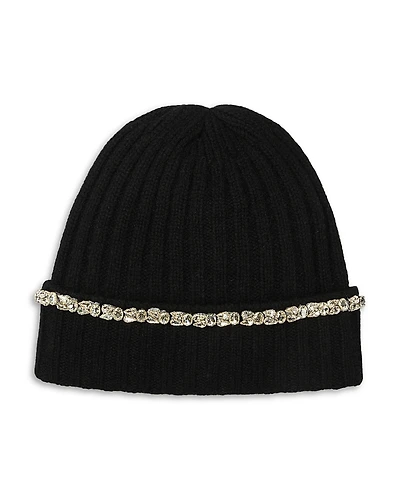 Carolyn Rowan Accessories Cashmere Ribbed Cuffed Beanie