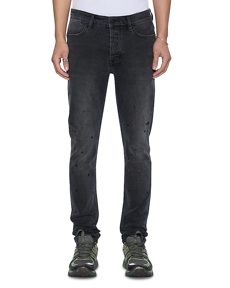 Ksubi Van Winkle 3rd Degree Black 99 Skinny Fit Jeans, Charcoal