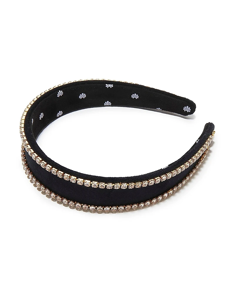Lele Sadoughi Bessette Crystal Edge Headband
