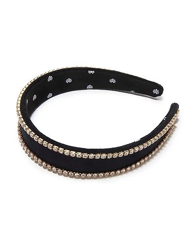 Lele Sadoughi Bessette Crystal Edge Headband