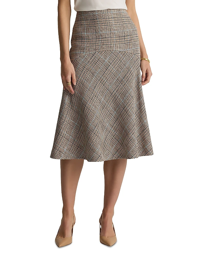 St. John Plaid Skirt