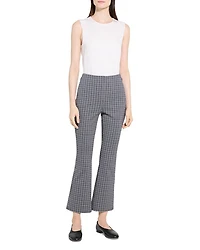 Kick Flare Plaid Pants