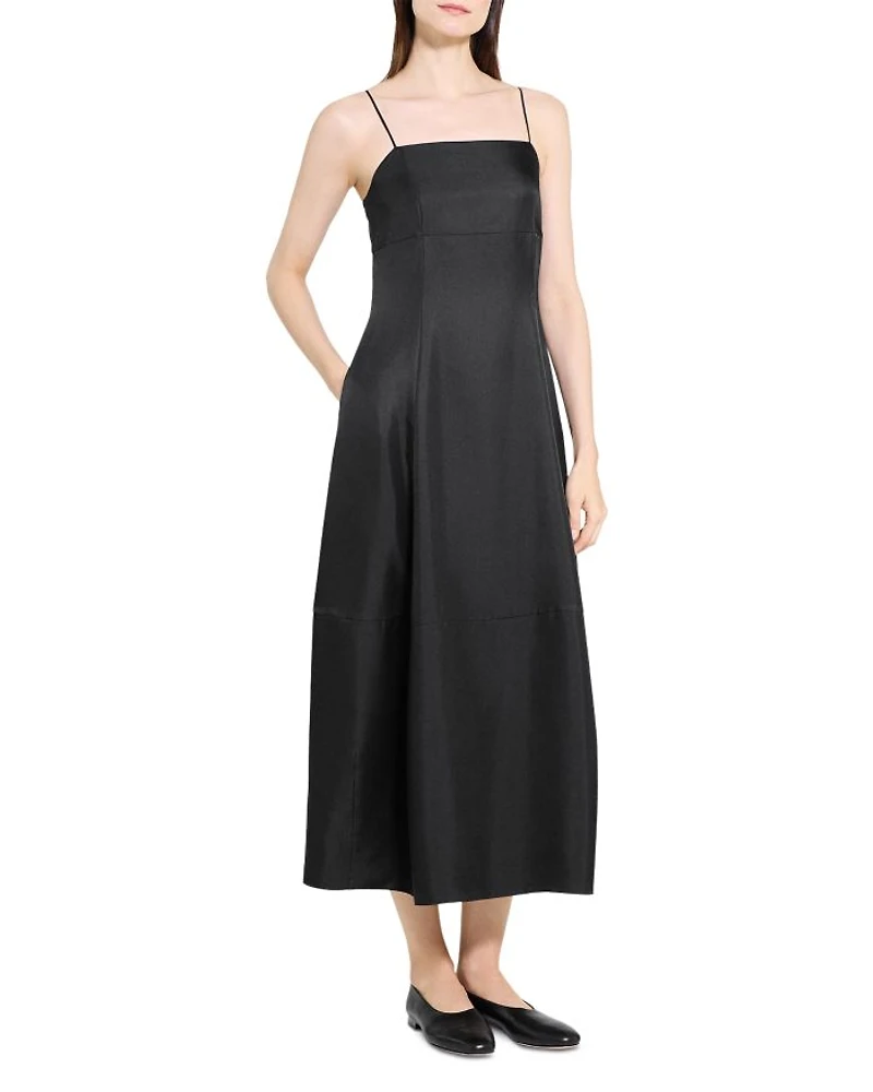 Silk Parachute Skirt Dress