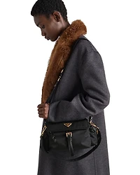 Explore Medium Re-Nylon Shoulder Bag With Flap