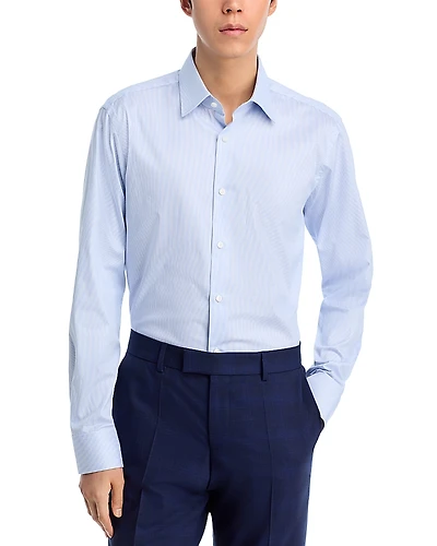 Boss Joe Stretch Striped Button-Front Shirt