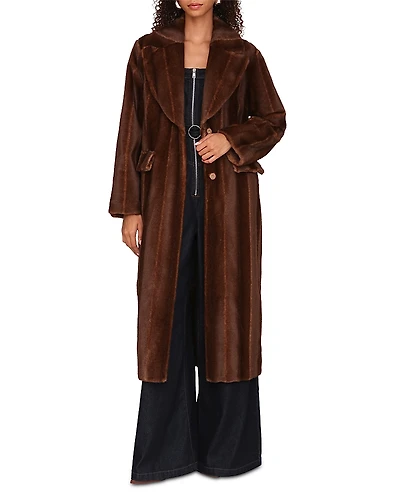 Avec Les Filles Faux Mink Fur Maxi Coat