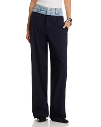 Simkhai Ophelia Double Waistband Combo Pants