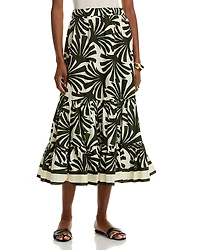 Cara Chase Cotton Midi Skirt