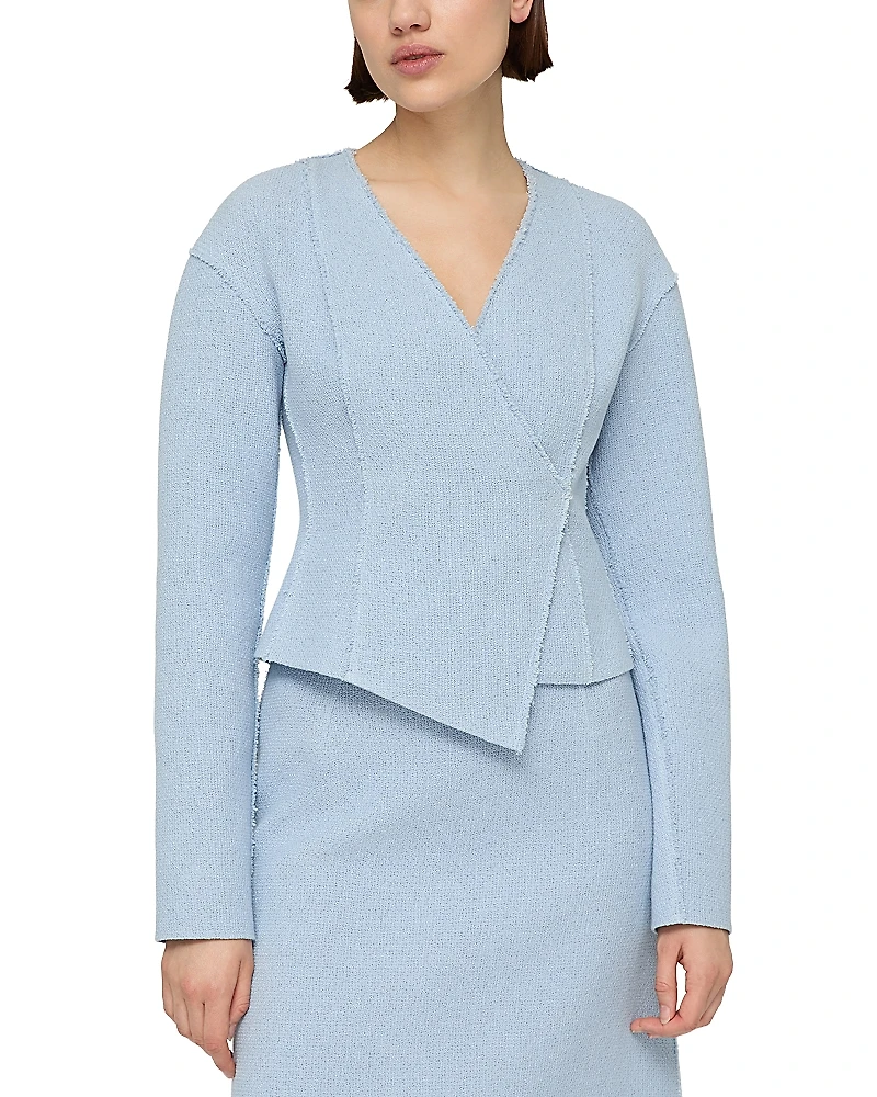 Lafayette 148 New York Double Breasted Asymmetric Jacket