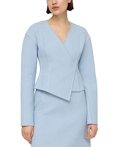 Lafayette 148 New York Double Breasted Asymmetric Jacket