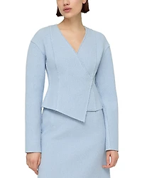 Lafayette 148 New York Double Breasted Asymmetric Jacket
