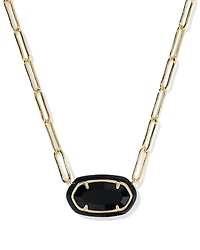 Kendra Scott Elisa Enamel Frame Paperclip Necklace, 15-17L