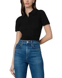Joe's Jeans The Cashmere Short Sleeve Polo Sweater