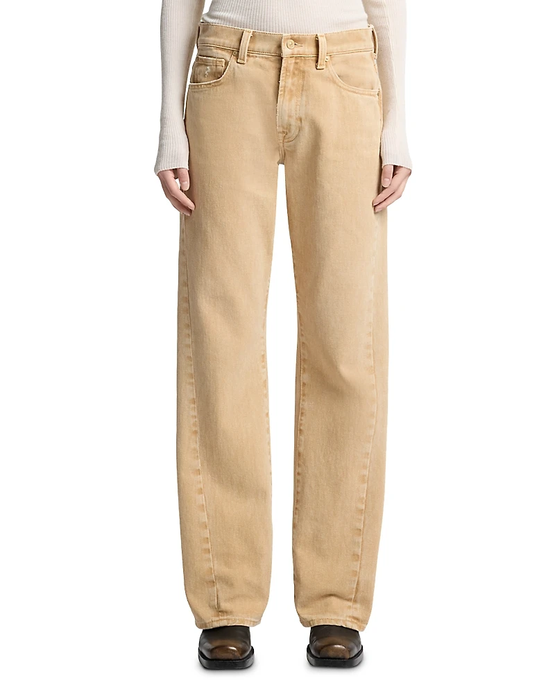 7 For All Mankind Twisted Tess Straight Fit Jeans