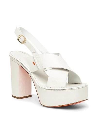 Women's Leather High-heel Sandal