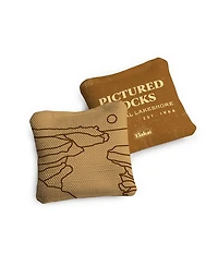 4x4 Pictured Rocks National Park Durasuede + Turbo Polyglide Pilot Versacraft Cornhole Bags