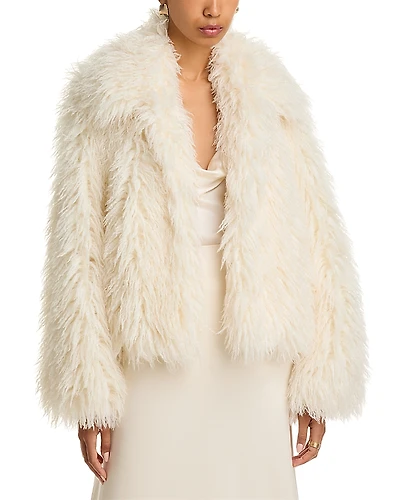Cinq a Sept Geraldine Faux Fur Coat