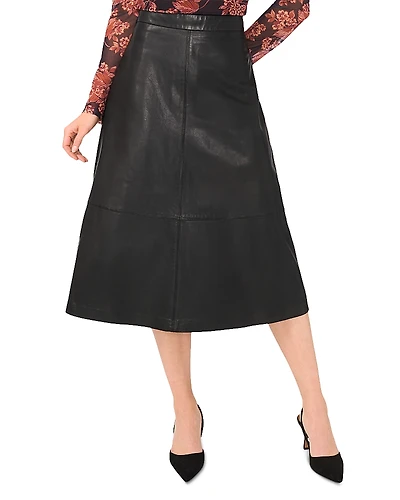 Ted Baker Lyndelle Leather Midi Skirt