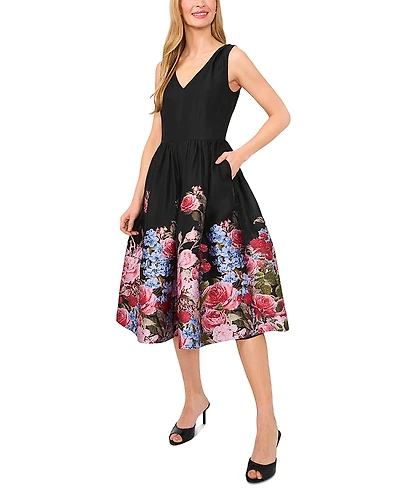 Ted Baker Brocelle V Neck Midi Dress