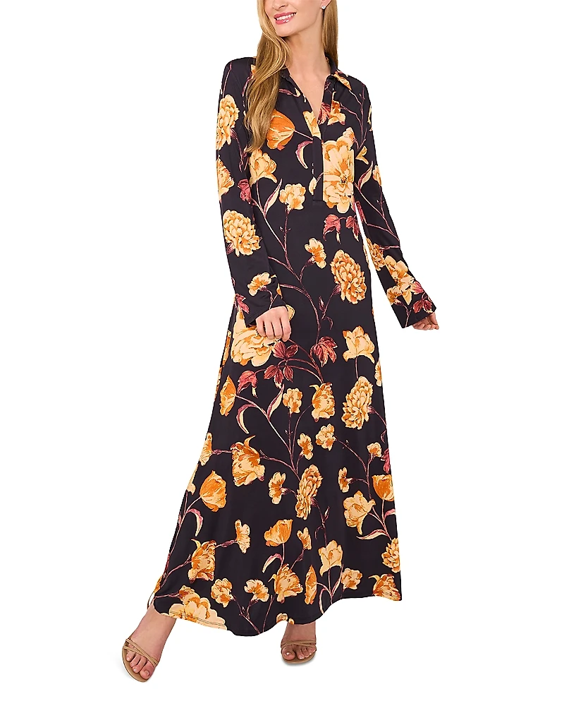 Ted Baker Taria Polo Long Sleeve Maxi Dress