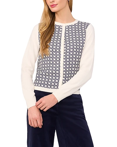 Ted Baker Laoshen Colorblocked Cardigan