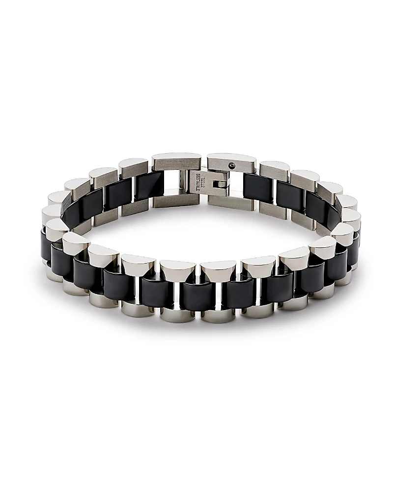 Ana Luisa Ora Silver Ceramic Watch Strap Bracelet