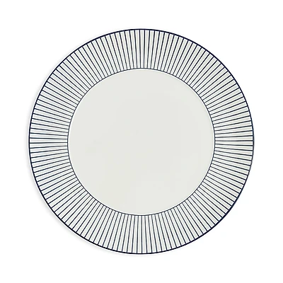 Wedgwood Gio 9.3 Plate, Pinstripe White