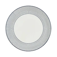 Wedgwood Gio 9.3 Plate, Pinstripe White