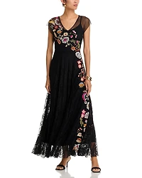 Johnny Was Mertina Embroidered Maxi Dress