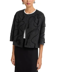 Lafayette 148 New York Embroidered Cardigan Jacket