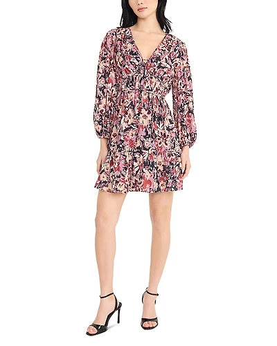 Donna Morgan V Neck Mini Dress