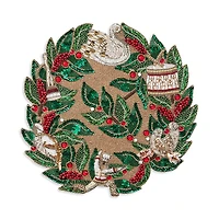 Kim Seybert Xmas Carol Beaded Placemat