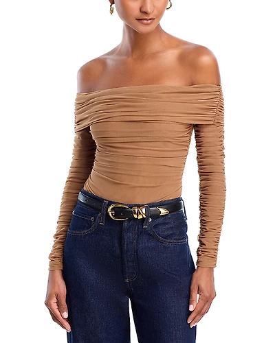 L'Agence Peonie Off The Shoulder Bodysuit