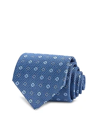David Donahue Floral Pattern Silk Classic Tie