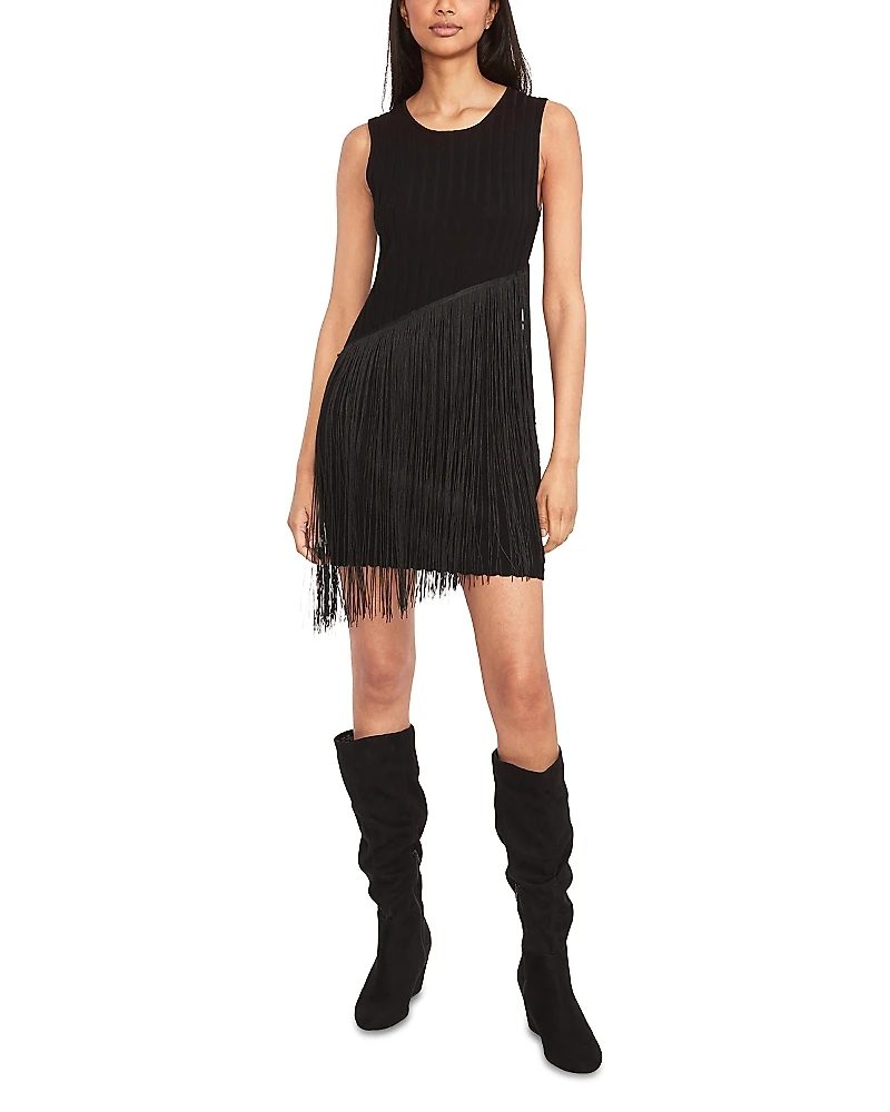 The Good Journey Fringe Trim Mini Dress