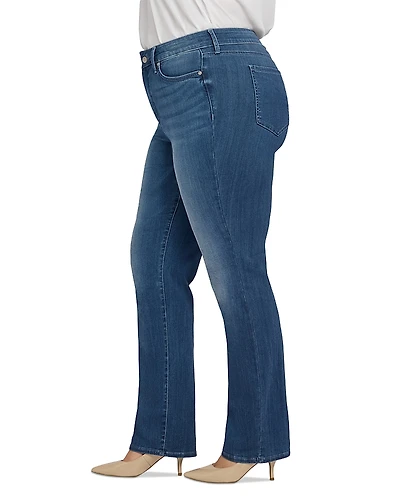 Nydj Plus Marilyn High Rise Straight Leg Jeans