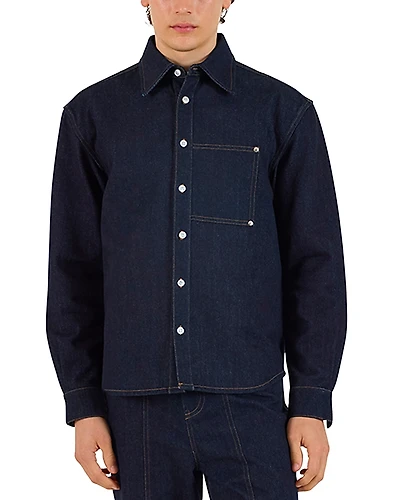 Krost Indigo Denim Rivet Shirt