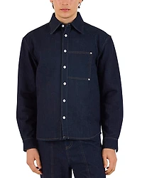 Krost Indigo Denim Rivet Shirt