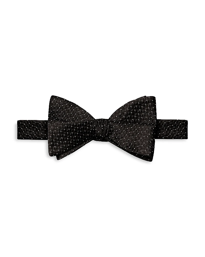 Eton Pin Dot Pre Tied Silk Bow Tie