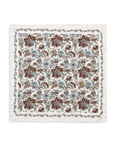 Eton Floral Silk Pocket Square