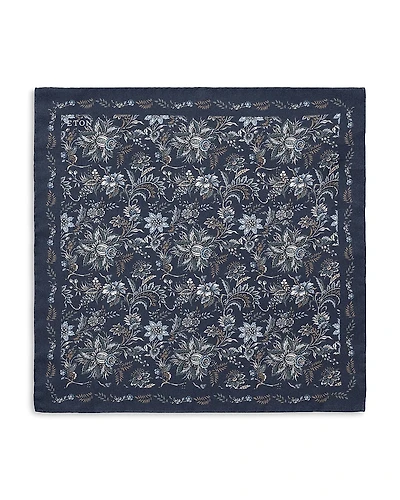 Eton Floral Silk Pocket Square