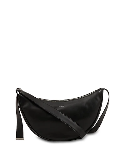 Sandro Small Leather Hobo Bag