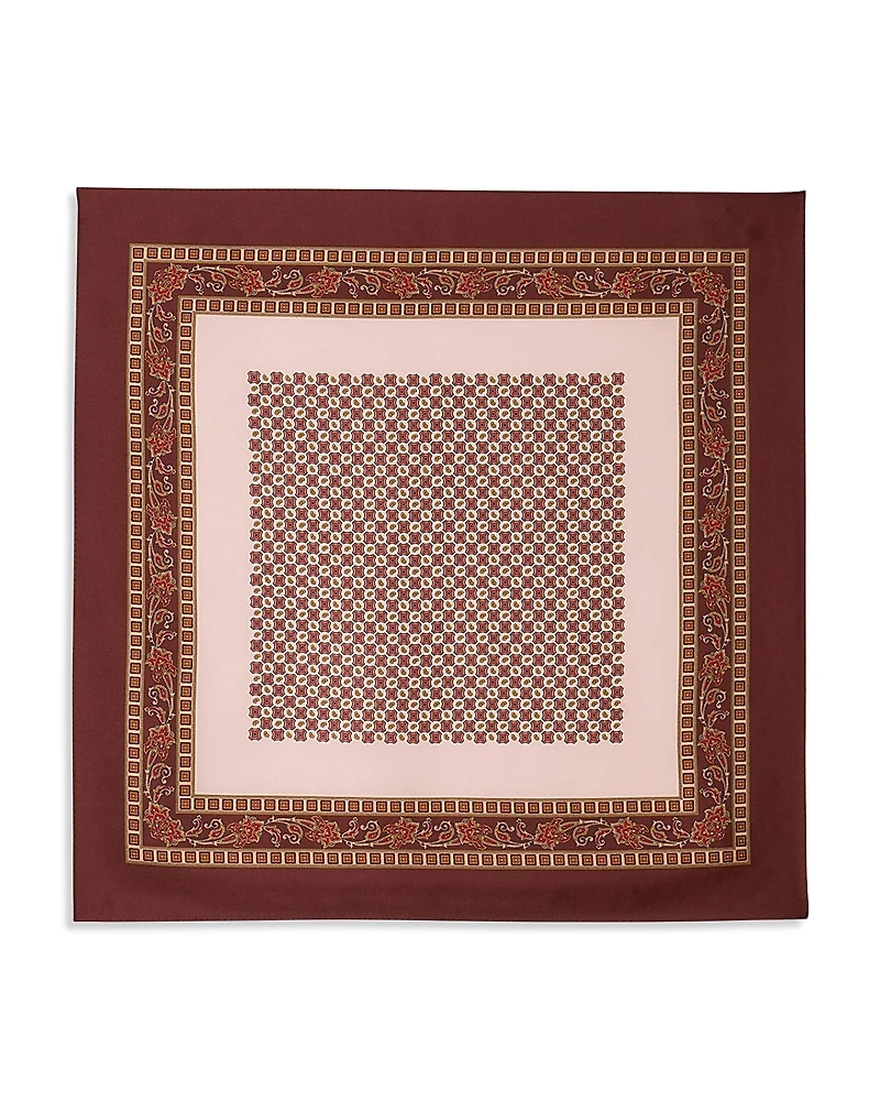 Sandro Placed Print Silk Bandana Scarf