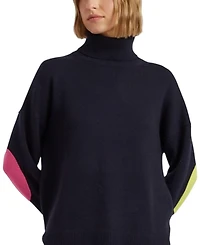 Chinti & Parker Women's Wool Cashmere Elbow Patch Rollneck Sweater