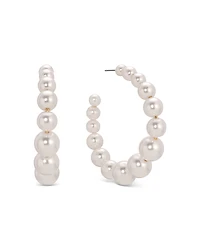 Ettika Bubble Graduated Medium Hoop Earrings