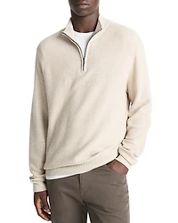Vince Geo Jacquard Quarter Zip Sweater