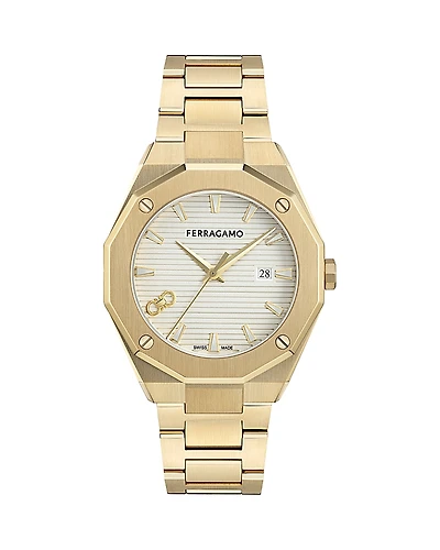 Ferragamo Edge Bracelet Watch, 40mm